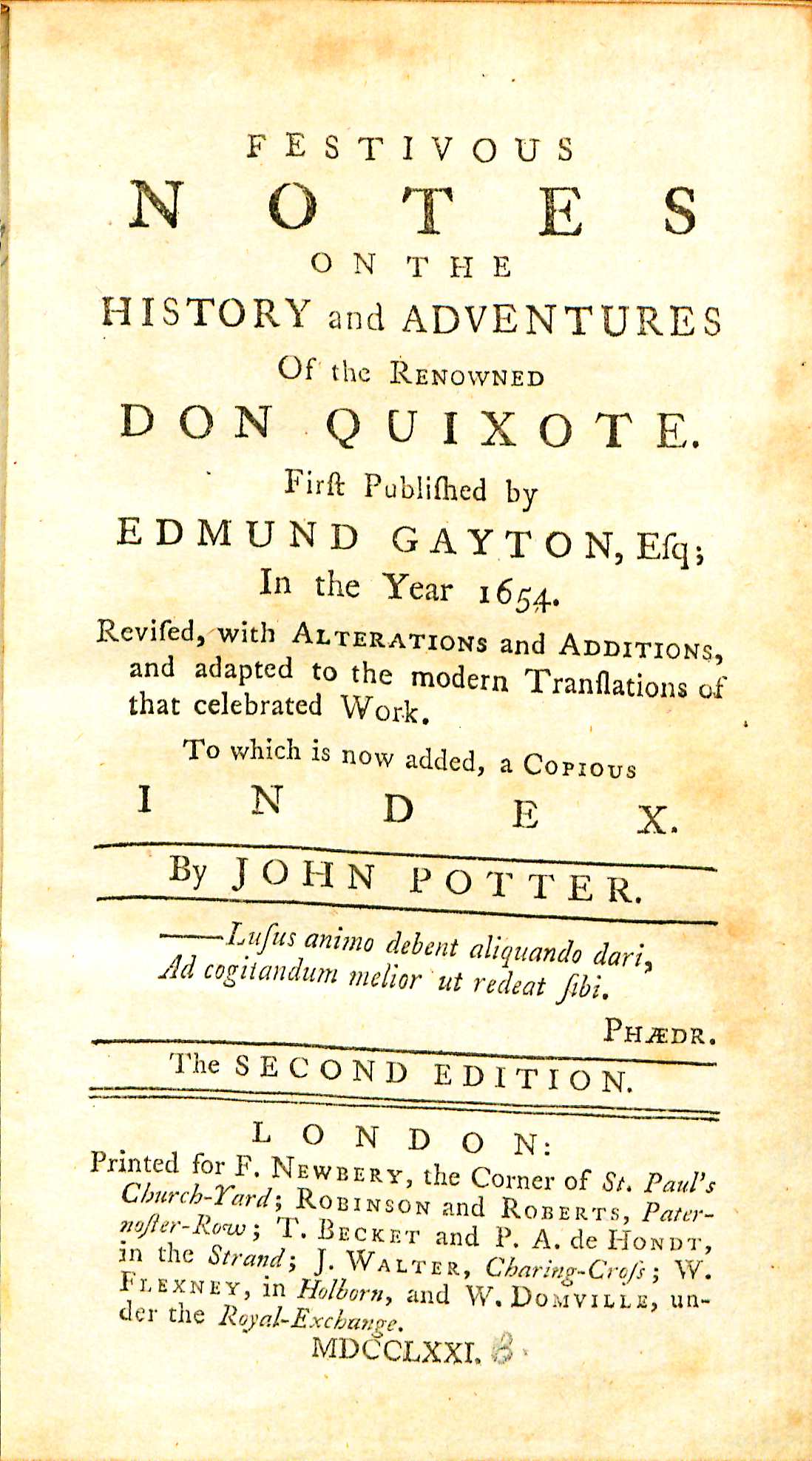 File:PotterFestivousNotesOnTheHistoryAndAdventuresofDonQuixote1771 TitlePage.jpg