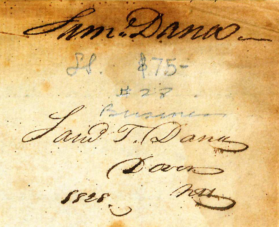 Inscriptions, front free endpaper.