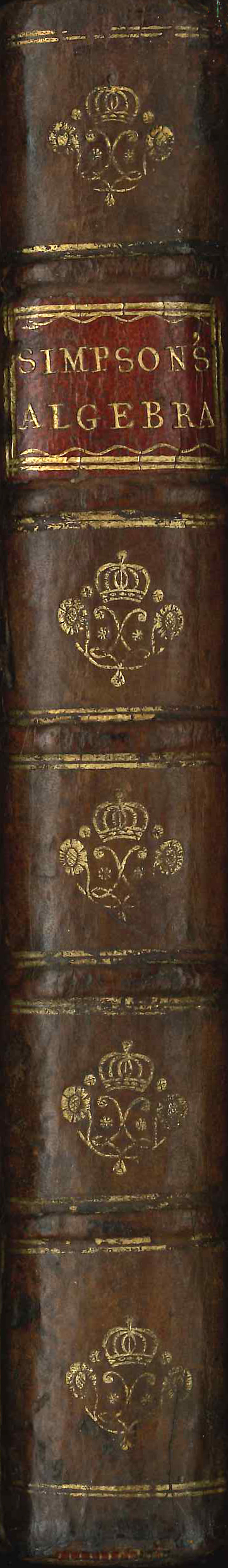 Simpson's Treatise of Algebra