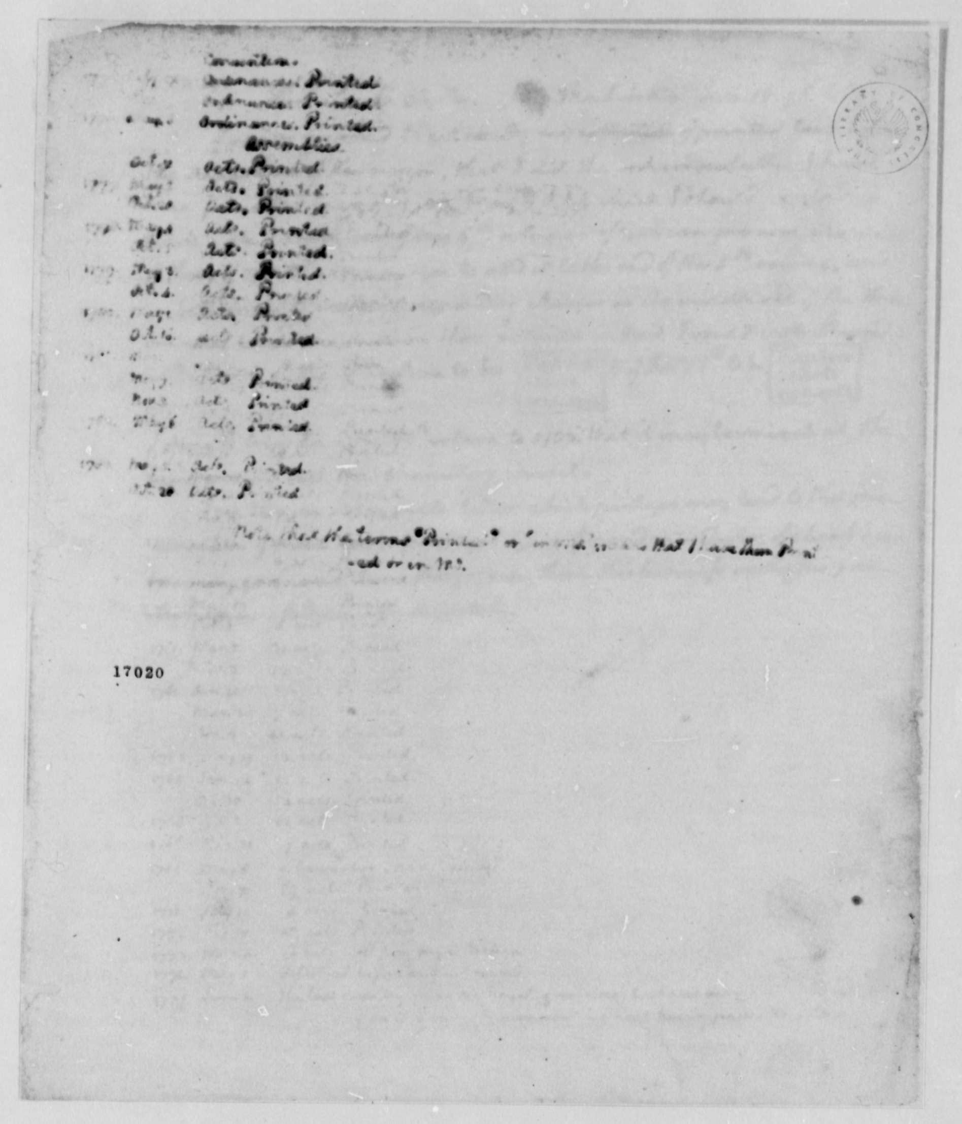 Jefferson's press copy, 1 (original). Image from the The Thomas Jefferson Papers, Library of Congress.