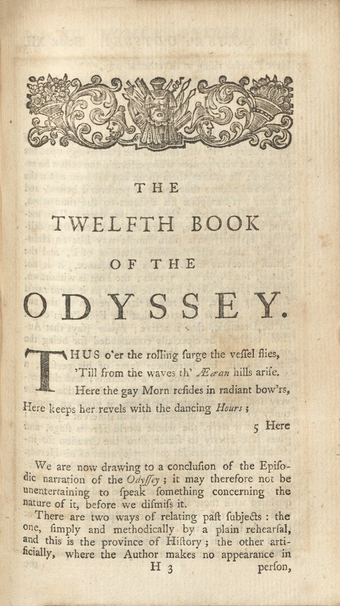 The Odyssey of Homer