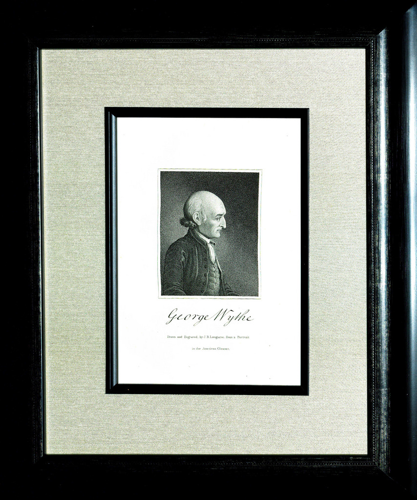 Stipple engraving of George Wythe by J.B. Longacre