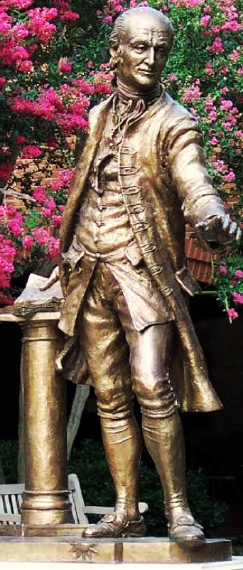 Bronze statue, by Gordon S. Kray (2000), William & Mary Law School.