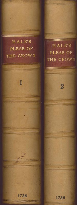Hale's Historia Placitorum Coronae