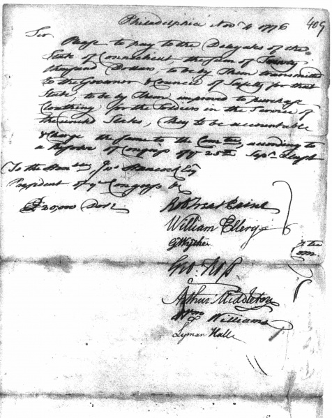 File:ClothingCommitteetoHancock4Nov1776p1.jpg