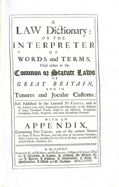File:CowellLawDictionary1727TitlePage.jpg