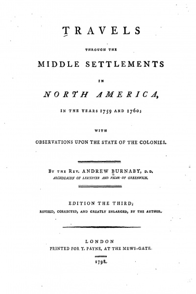 File:BurnabyTravelsThroughTheMiddleSettlementsInNorthAmerica1798TitlePage.jpg