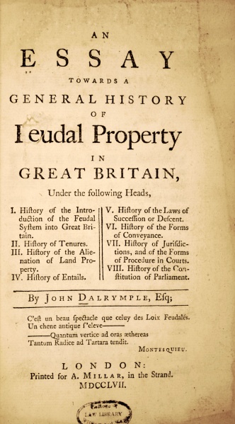 File:DalrympleEssayFeudalProperty1757TitlePage.jpg