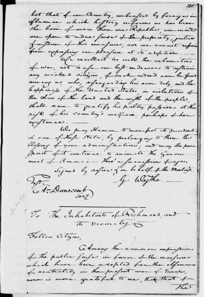 File:WashingtonToTheCitizensOfRichmondVirginia28August1793P1.jpg