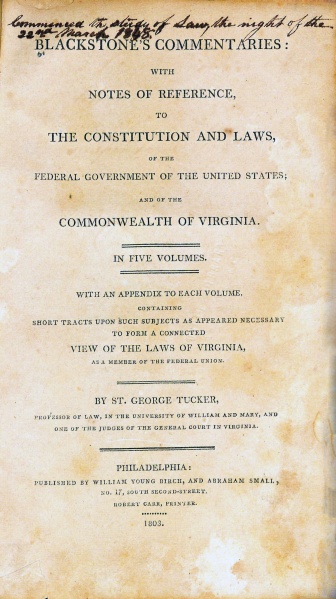 File:TuckerBlackstonesCommentaries1803v1.jpg