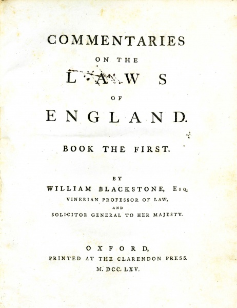 File:BlackstoneCommentariesv1TitlePage.jpg