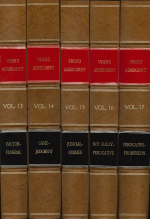 Viner's Abridgment