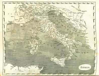 Map of Italy.