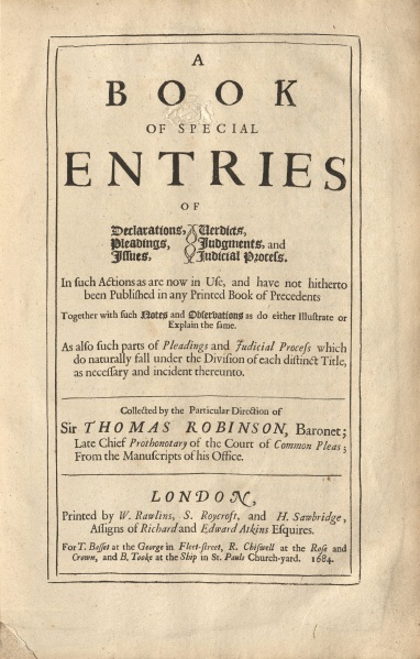 File:RobinsonBookOfSpecialEntries1684 TitlePage.jpg