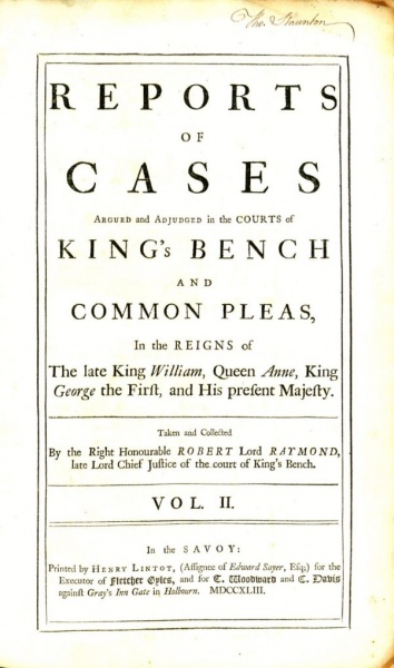 File:RaymondReportsOfCasesKingsBench1743Vol2TitlePage.jpg