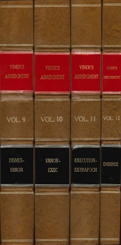 Viner's Abridgment
