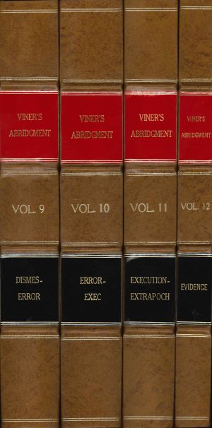 Viner's Abridgment