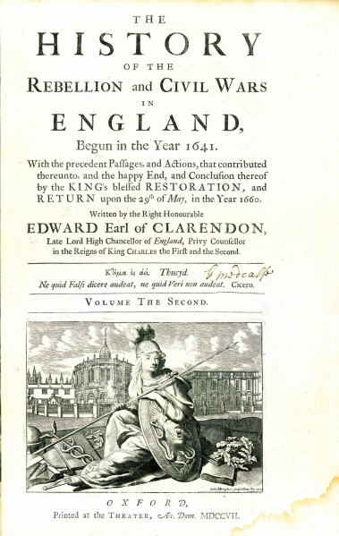 File:ClarendonHistoryOfTheRebellion1701v2TitlePage.jpg