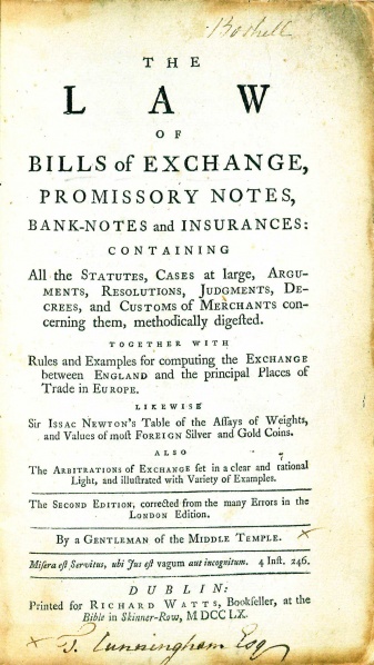 File:CunninghamBillsOfExchange1760TitlePage.jpg