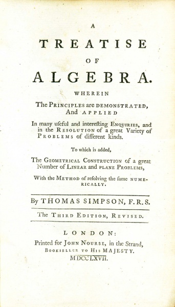 File:SimpsonTreatiseOfAlgebra1767 TitlePage.jpg