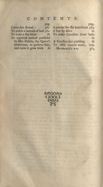 File:GlasseCookery1760LastOfContents.jpg