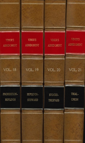 Viner's Abridgment