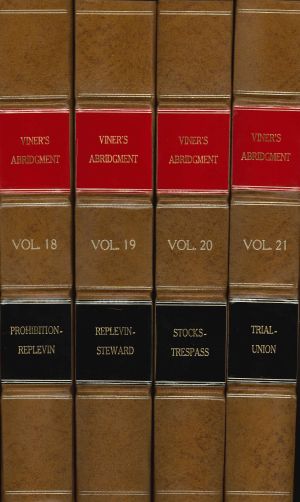 Viner's Abridgment