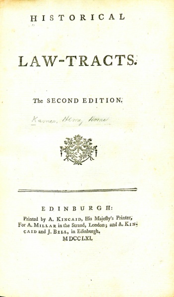 File:KamesHistoricalLawTracts1761TitlePage.jpg
