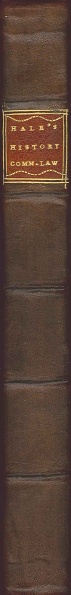 File:HaleHistoryOfCommonLaw1739Spine.jpg