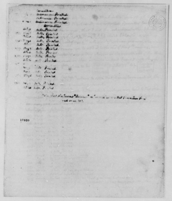 Jefferson's press copy, 1 (original). Image from the The Thomas Jefferson Papers, Library of Congress.