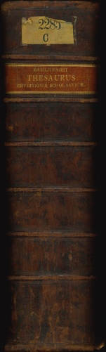 Faber's Thesaurus Eruditionis Scholasticae