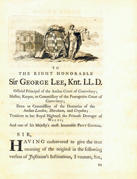 File:DJustinianiInstitutionumLibriQuator1761Dedication.jpg