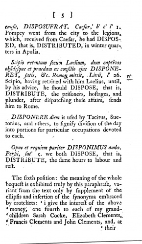 Page five from Wythe's pamphlet, Between Wilkins and Taylor (1799?), with Wythe's emendation. Library of Congress copy.