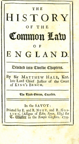 File:HaleHistoryOfCommonLaw1739TitlePage.jpg