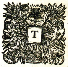 Initial capital, preface, from Sir Humphrey Winch's A Book of Entries.