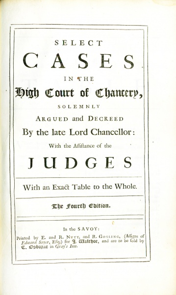 File:SelectCasesintheHighCourtof Chancery TitlePage.jpg