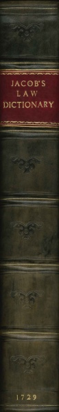 File:JacobsLawDictionary1729Spine.jpg
