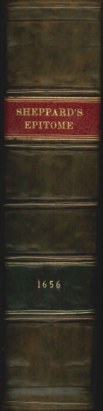 File:SheppardAnEpitomeOfCommonLawsSpine1656.jpg