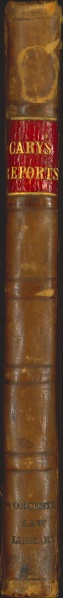 File:CarewReportsOrCausesInChancery1650 Spine.jpg