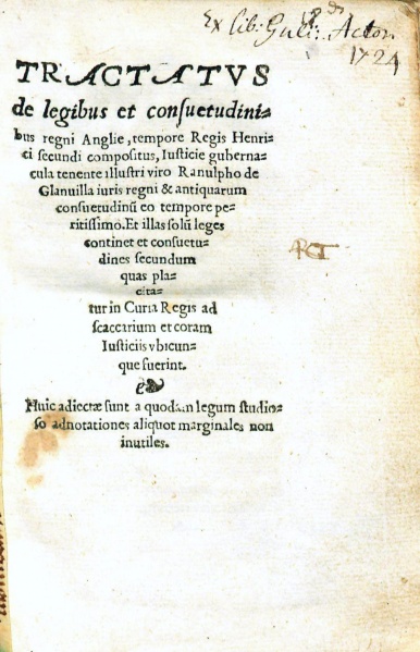 File:GlanvilleTractatus1554TitlePage.jpg