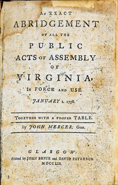 File:MercerExactAbridgment1759 TitlePage.jpg